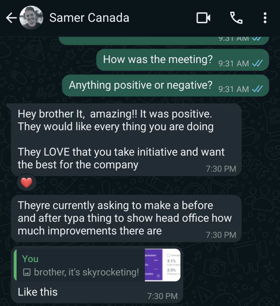 client message 6